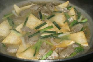 家常小菜之香煎豆腐烩回锅肉的做法步骤：6