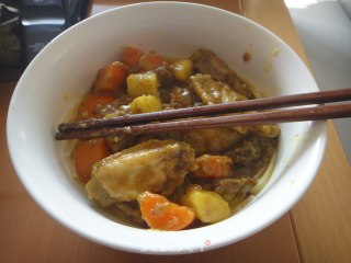 咖喱鸡翅意大利粉的做法步骤：4