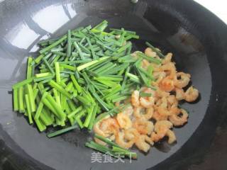 韭苔虾仁炒鸡蛋的做法步骤：6