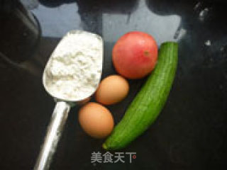 菜汁煎饼的做法步骤：1
