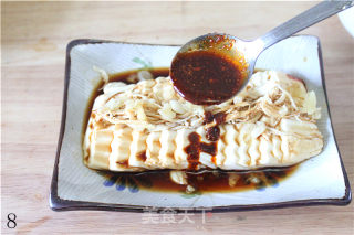 红油鸡丝嫩豆腐的做法步骤：8
