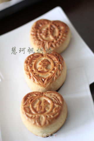 心形京式月饼的做法步骤：9