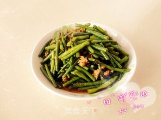 豆豉肉末炒豇豆的做法步骤：8