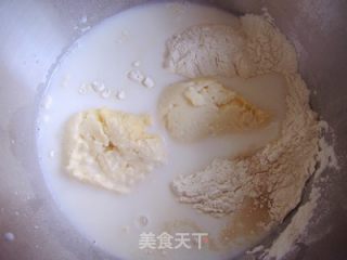 可可牛奶双色吐司的做法步骤：4
