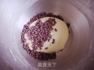 可可牛奶双色吐司的做法步骤：7