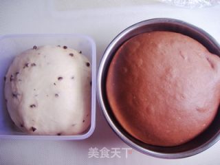 可可牛奶双色吐司的做法步骤：9