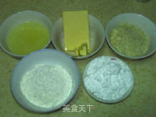 杏仁瓦片酥的做法步骤：1