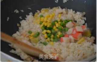 菠萝海鲜焗饭的做法步骤：8