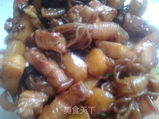 魔芋土豆红烧肉的做法步骤：9