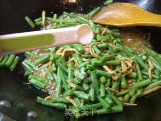肉丝炒豇豆的做法步骤：8