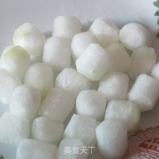 糖炒冬瓜的做法步骤：2