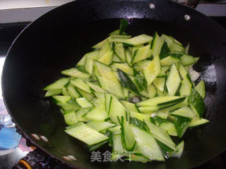 青瓜炒肉片的做法步骤：4