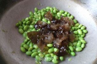蛤蜊炒毛豆的做法步骤：10