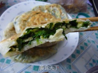 韭菜饼的做法步骤：19