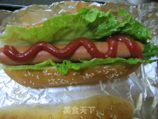 热狗面包的做法步骤：14