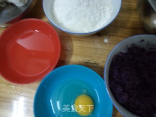 紫薯饼干的做法步骤：1