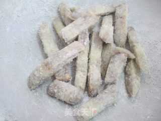 穿着一身绵绵沙糖衣，甜滋滋的【返沙芋条】的做法步骤：8