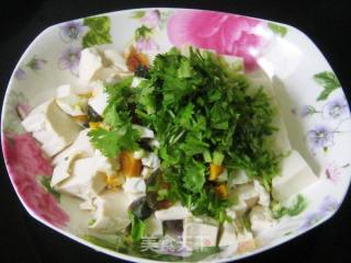 双蛋香菜拌豆腐的做法步骤：6