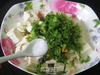 双蛋香菜拌豆腐的做法步骤：7