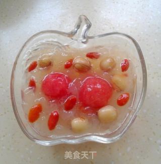 银耳西瓜盅的做法步骤：16