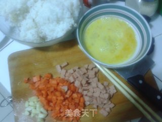 健康版炒饭的做法步骤：2