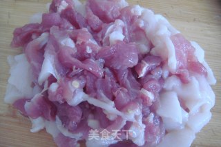 上肉炒豆皮的做法步骤：3