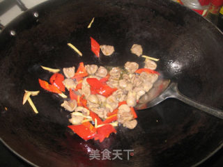荷兰豆炒鸡心的做法步骤：8