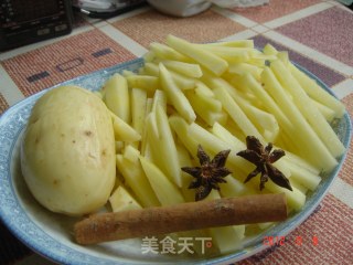 肉香土豆条的做法步骤：1