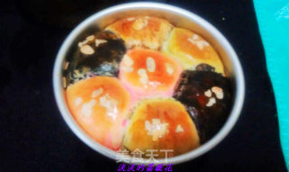 DIY--花色七环面包面（老面法）的做法步骤：8