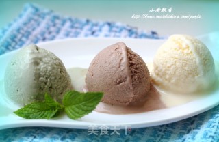 【三色冰激凌】夏日里一道靓丽的冰爽风的做法步骤：12