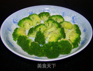香菇扒西兰花的做法步骤：7