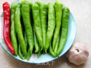 特味蒸青椒的做法步骤：1