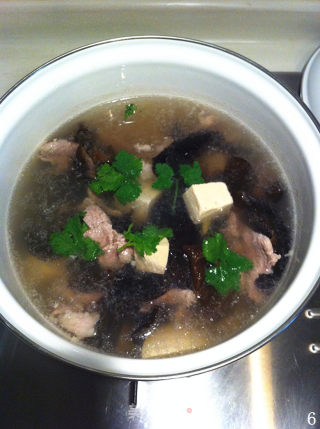 零厨艺快手汤——【木耳豆腐汤】的做法步骤：6