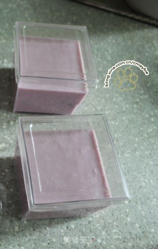 我既娇柔又浪漫—— 紫薯芝士冻的做法步骤：5