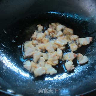 凉茹炒肉的做法步骤：4