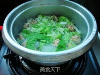 饺馅丸子面的做法步骤：6