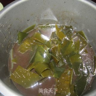 高汤焖海带的做法步骤：3