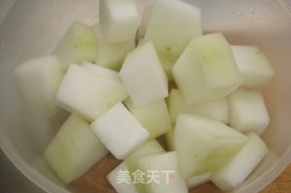鲜味十足【蚝油海米烧冬瓜】的做法步骤：1