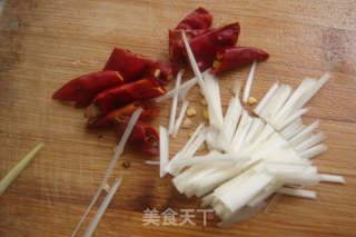 快手小炒-【翡翠香干杏鲍菇】的做法步骤：4