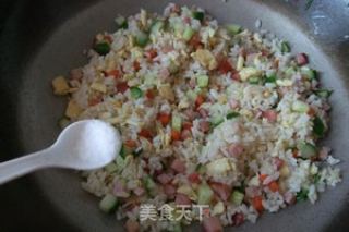 什锦蛋炒饭的做法步骤：9