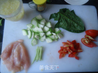杂蔬鸡扒饭的做法步骤：2