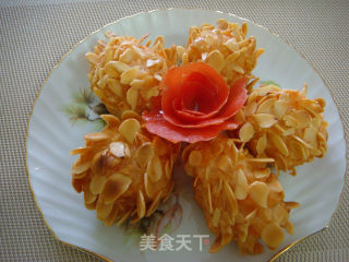 家庭宴客菜“杏仁松塔虾”的做法步骤：12