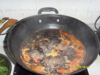 紫菜番茄肉丸汤的做法步骤：4