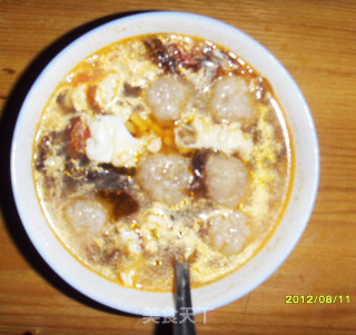 紫菜番茄肉丸汤的做法步骤：8