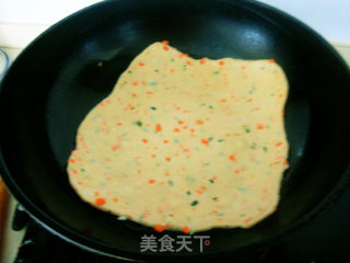 胡萝卜葱油饼的做法步骤：11