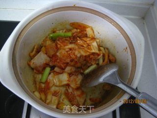 泡菜锅的做法步骤：4