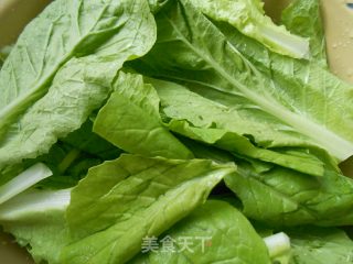 黄豆酱炒小白菜的做法步骤：1
