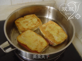 香煎夹心馒头的做法步骤：9