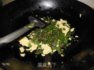 紫苏炒鸡蛋——【紫苏系列4】的做法步骤：8