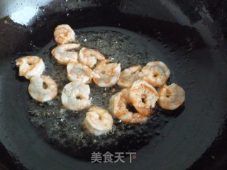 碧绿虾球的做法步骤：6